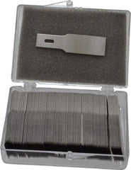 Excel - 100 Piece Steel Hobby Blade - 1-13/16" OAL - Americas Industrial Supply