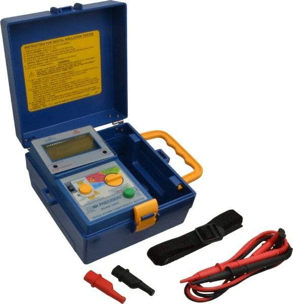 B&K Precision - Digital Display, 2,000 Megohm Electrical Insulation Resistance Tester & Megohmmeter - 1,000 VDC Max Test Voltage, Powered by AA Battery - Americas Industrial Supply