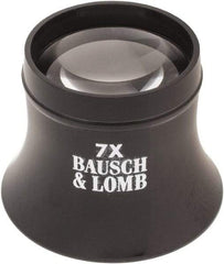 Bausch & Lomb - 7x Magnification, 1 Inch Lens Diameter, Glass Lens Loupe - 1 Lens, 1-1/2 Inch Focal Length - Americas Industrial Supply