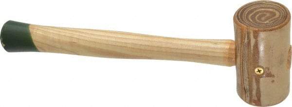 Garland - 1-1/4 Lb Head Weighted Rawhide Mallet - 12" Long Wood Handle - Americas Industrial Supply