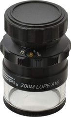 SPI - 8x to 16x Magnification Zoom Comparator - 0.7880 to 0.3940 Inch Field View, 0.005 Inch Increments - Americas Industrial Supply