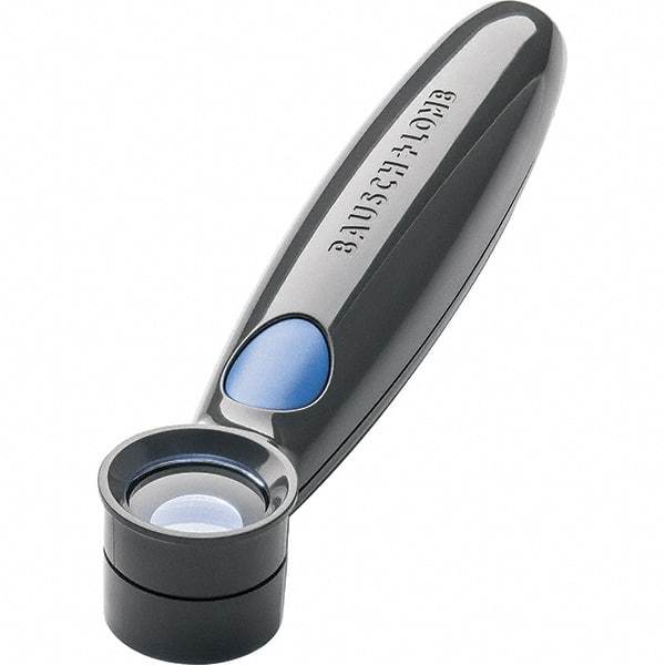 Bausch & Lomb - 10x Magnification, 1 Inch Focal Distance, Handheld Magnifier - 1 Lens, Round - Americas Industrial Supply