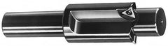 Cutting Tool Technologies - 25/32 Inch Diameter, Solid Pilot, Straight 5/8 Inch Shank Diameter, 3 Insert, Indexable Counterbore - 4-1/2 Inch Overall Length, TPGH Insert - Americas Industrial Supply