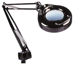 Value Collection - 38 Inch, Swing Arm, Clamp on, Fluorescent, Black, Magnifying Task Light - 22 Watt, 1.75x Magnification, 5 Inch Wide, 5 Inch Long - Americas Industrial Supply