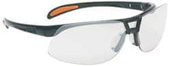 Uvex - SCT-Reflect 50 Lenses, Framed Safety Glasses - Scratch Resistant, Metallic Black Polycarbonate Frame, Size Universal, Wrap Around - Americas Industrial Supply