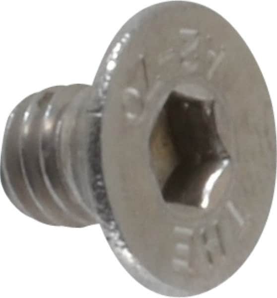 Value Collection - M6x1.00 Metric Coarse Hex Socket Drive, 90° Flat Screw - Grade 18-8 & Austenitic A2 Stainless Steel, Black Oxide Finish, Fully Threaded, 8mm OAL - Americas Industrial Supply