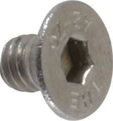 Value Collection - M6x1.00 Metric Coarse Hex Socket Drive, 90° Flat Screw - Grade 18-8 & Austenitic A2 Stainless Steel, Black Oxide Finish, Fully Threaded, 8mm OAL - Americas Industrial Supply