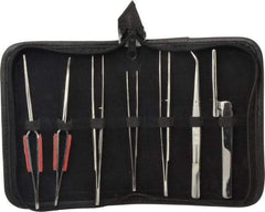 Value Collection - Stainless Steel Tweezer Set - 7 Piece - Americas Industrial Supply