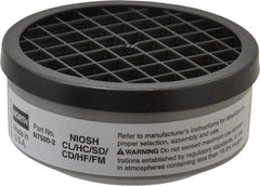 North - White Cartridge - Series 7700, Protects Against Acid Gas - Americas Industrial Supply