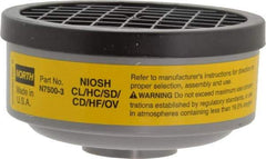 North - Yellow Cartridge - Series 7700, Protects Against Acid Gas, Organic Vapor - Americas Industrial Supply