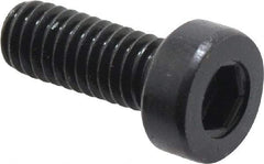 Holo-Krome - M4x0.70 Metric Coarse Hex Socket Drive, Low Socket Cap Screw - Grade 10.9 Alloy Steel, Black Oxide Finish, Fully Threaded, 10mm Length Under Head - Americas Industrial Supply