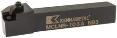 Kennametal - MCLN, Right Hand Cut, 5° Lead Angle, 5/8" Shank Height x 5/8" Shank Width, Negative Rake Indexable Turning Toolholder - 4" OAL, CN..32. Insert Compatibility, Series Kenloc - Americas Industrial Supply
