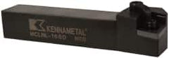 Kennametal - MCLN, Left Hand Cut, 5° Lead Angle, 1" Shank Height x 1" Shank Width, Negative Rake Indexable Turning Toolholder - 6" OAL, CN..64. Insert Compatibility, Series Kenloc - Americas Industrial Supply