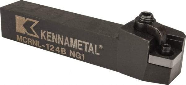 Kennametal - MCRN, Left Hand Cut, 15° Lead Angle, 3/4" Shank Height x 3/4" Shank Width, Negative Rake Indexable Turning Toolholder - 4-1/2" OAL, CN..43. Insert Compatibility, Series Kenloc - Americas Industrial Supply