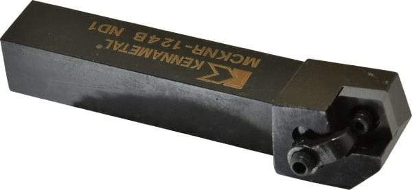 Kennametal - MCKN, Right Hand Cut, 15° Lead Angle, 3/4" Shank Height x 3/4" Shank Width, Negative Rake Indexable Turning Toolholder - 4-1/2" OAL, CN..43. Insert Compatibility, Series Kenloc - Americas Industrial Supply