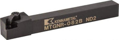 Kennametal - MTGN, Right Hand Cut, 0° Lead Angle, 1/2" Shank Height x 1/2" Shank Width, Negative Rake Indexable Turning Toolholder - 4-1/2" OAL, TN..22. Insert Compatibility, Series Kenloc - Americas Industrial Supply