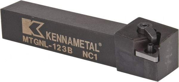 Kennametal - MTGN, Left Hand Cut, 0° Lead Angle, 3/4" Shank Height x 3/4" Shank Width, Negative Rake Indexable Turning Toolholder - 4-1/2" OAL, TN..33. Insert Compatibility, Series Kenloc - Americas Industrial Supply