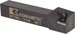 Kennametal - MTGN, Left Hand Cut, 0° Lead Angle, 3/4" Shank Height x 3/4" Shank Width, Negative Rake Indexable Turning Toolholder - 4-1/2" OAL, TN..33. Insert Compatibility, Series Kenloc - Americas Industrial Supply