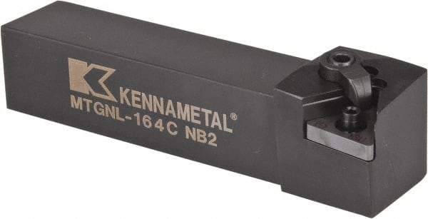 Kennametal - MTGN, Left Hand Cut, 0° Lead Angle, 1" Shank Height x 1" Shank Width, Negative Rake Indexable Turning Toolholder - 5" OAL, TN..43. Insert Compatibility, Series Kenloc - Americas Industrial Supply