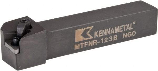Kennametal - MTFN, Right Hand Cut, 0° Lead Angle, 3/4" Shank Height x 3/4" Shank Width, Negative Rake Indexable Turning Toolholder - 4-1/2" OAL, TN..33. Insert Compatibility, Series Kenloc - Americas Industrial Supply