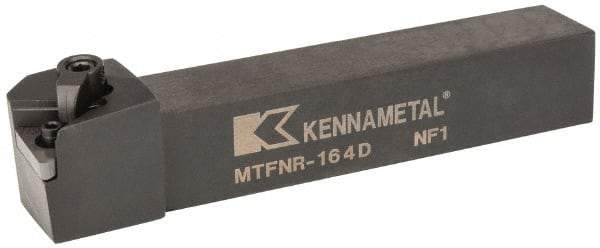 Kennametal - MTFN, Right Hand Cut, 0° Lead Angle, 1" Shank Height x 1" Shank Width, Negative Rake Indexable Turning Toolholder - 6" OAL, TN..43. Insert Compatibility, Series Kenloc - Americas Industrial Supply