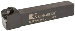 Kennametal - MTFN, Right Hand Cut, 0° Lead Angle, 1" Shank Height x 1" Shank Width, Negative Rake Indexable Turning Toolholder - 6" OAL, TN..43. Insert Compatibility, Series Kenloc - Americas Industrial Supply