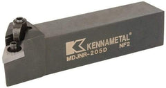 Kennametal - MDJN, Right Hand Cut, 3° Lead Angle, 1-1/4" Shank Height x 1-1/4" Shank Width, Negative Rake Indexable Turning Toolholder - 6" OAL, DN..54. Insert Compatibility, Series Kenloc - Americas Industrial Supply