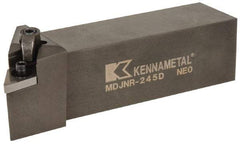 Kennametal - MDJN, Right Hand Cut, 3° Lead Angle, 1-1/2" Shank Height x 1-1/2" Shank Width, Negative Rake Indexable Turning Toolholder - 6" OAL, DN..54. Insert Compatibility, Series Kenloc - Americas Industrial Supply