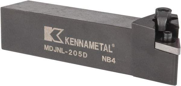 Kennametal - MDJN, Left Hand Cut, 3° Lead Angle, 1-1/4" Shank Height x 1-1/4" Shank Width, Negative Rake Indexable Turning Toolholder - 6" OAL, DN..54. Insert Compatibility, Series Kenloc - Americas Industrial Supply