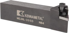 Kennametal - MDJN, Left Hand Cut, 3° Lead Angle, 1-1/4" Shank Height x 1-1/4" Shank Width, Negative Rake Indexable Turning Toolholder - 6" OAL, DN..54. Insert Compatibility, Series Kenloc - Americas Industrial Supply