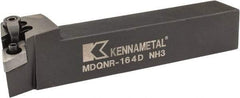 Kennametal - MDQN, Right Hand Cut, 27.5° Lead Angle, 1" Shank Height x 1" Shank Width, Negative Rake Indexable Turning Toolholder - 6" OAL, DN..43. Insert Compatibility, Series Kenloc - Americas Industrial Supply