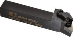 Kennametal - MDQN, Left Hand Cut, 27.5° Lead Angle, 3/4" Shank Height x 3/4" Shank Width, Negative Rake Indexable Turning Toolholder - 4-1/2" OAL, DN..43. Insert Compatibility, Series Kenloc - Americas Industrial Supply