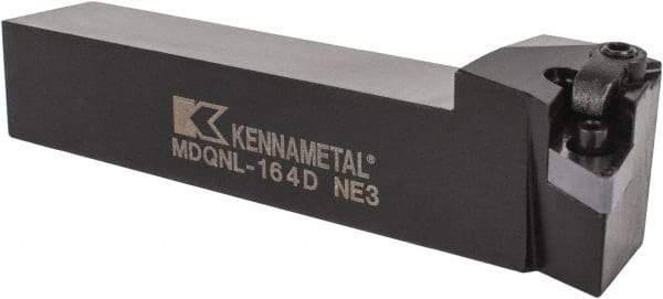 Kennametal - MDQN, Left Hand Cut, 27.5° Lead Angle, 1" Shank Height x 1" Shank Width, Negative Rake Indexable Turning Toolholder - 6" OAL, DN..43. Insert Compatibility, Series Kenloc - Americas Industrial Supply