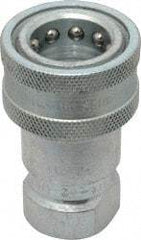 Parker - 1/2 NPTF Steel Hydraulic Hose Female Pipe Thread Coupler - 4,000 psi - Americas Industrial Supply