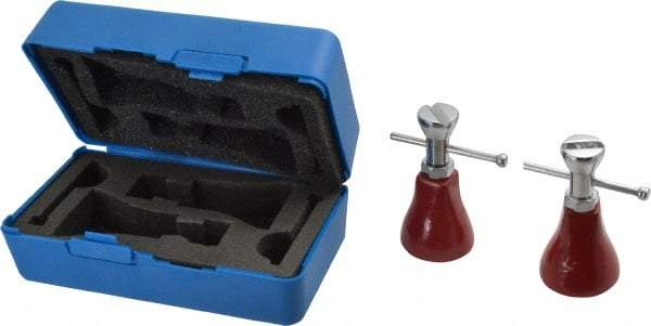 Fowler - 3 Piece, 3 to 4" High Screw Jack Set - 1-1/2" Base Diam - Americas Industrial Supply