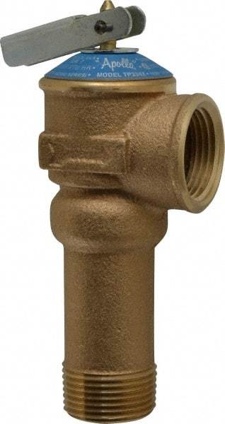 Conbraco - 3/4" Outlet, Water Heater Relief Valve - 150 Max psi, 100,000 BTUs - Americas Industrial Supply