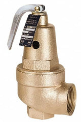 Conbraco - 1-1/4" Inlet, 1-1/4" Outlet, ASME Safety Relief Valve - 30 Max psi, 2,316,000 BTUs - Americas Industrial Supply