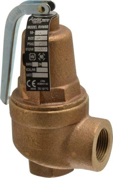 Conbraco - 3/4" Inlet, 3/4" Outlet, ASME Safety Relief Valve - 30 Max psi, 827,000 BTUs - Americas Industrial Supply