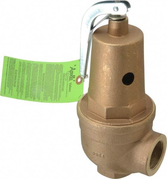 Conbraco - 1-1/2" Inlet, 1-1/2" Outlet, ASME Safety Relief Valve - 30 Max psi, 3,151,000 BTUs - Americas Industrial Supply