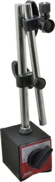 Value Collection - 130 Lb Magnetic Force, Indicator Positioner & Holder with Base - Post & Rod, Rectangular Base, 55mm Base Height, 63mm Base Length, 50mm Base Width - Americas Industrial Supply