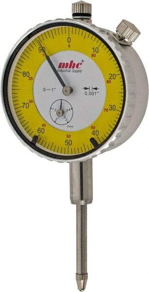 Value Collection - 0.001" Graduation, 0-100 Dial Reading, Indicator & Base Kit - 4-1/2" Base Length x 1" Base Width x 1-1/4" Base Height, 2.2" Dial Diam - Americas Industrial Supply