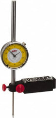 Value Collection - 0.001" Graduation, 0-100 Dial Reading, Dial Indicator & Base Kit - 4-1/2" Base Length x 1" Base Width x 1-1/4" Base Height, 2.2" Dial Diam - Americas Industrial Supply