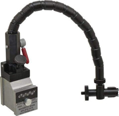 Flexbar - 65 Lb Magnetic Force, Fine Adjustment Indicator Positioner & Holder with Base - Flexible Arm, 2" Base Height, 1-5/8" Base Length, 1-7/8" Base Width - Americas Industrial Supply