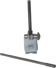 TESA Brown & Sharpe - 1-1/4" Long x 1-1/4" Wide x 1-3/4" High Magnetic Indicator Base with Holders - 4-1/2" Rod Length, Post Arm (Fixed Upright) - Americas Industrial Supply