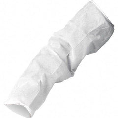 KleenGuard - Size Universal, White Kleenguard Disposable Sleeve Protectors - 18" Long Sleeve, Elastic Opening at Both Ends - Americas Industrial Supply