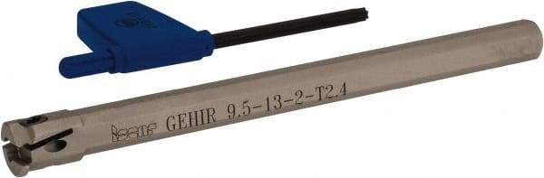 Iscar - GEHI, Internal, Right Hand, 0.094" Max Depth of Cut, 0.075 to 0.095" Groove Width, Indexable Grooving Tool Holder - GEMI.., GEPI.. Insert Compatibility, 3/8" Shank Width, 5" OAL, Through Coolant - Americas Industrial Supply