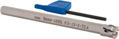 Iscar - GEHI, Internal, Left Hand, 0.094" Max Depth of Cut, 0.075 to 0.095" Groove Width, Indexable Grooving Tool Holder - GEMI.., GEPI.. Insert Compatibility, 3/8" Shank Width, 5" OAL, Through Coolant - Americas Industrial Supply