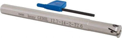 Iscar - GEHI, Internal, Left Hand, 0.102" Max Depth of Cut, 0.075 to 0.095" Groove Width, Indexable Grooving Tool Holder - GEMI.., GEPI.. Insert Compatibility, 1/2" Shank Width, 6" OAL, Through Coolant - Americas Industrial Supply