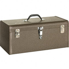 Kennedy - 1 Tray Tool Box - 20-1/8" Wide x 7-1/8" Deep x 7-1/4" High, Steel, Brown - Americas Industrial Supply