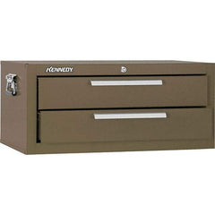 Kennedy - 2 Drawer Brown Drawer Chest Base - 26-5/8" Wide x 11-3/4" High x 12-1/2" Deep, Use with Models 263, 266, 360 Chests & 27", 29", 34" Roller Cabs - Americas Industrial Supply